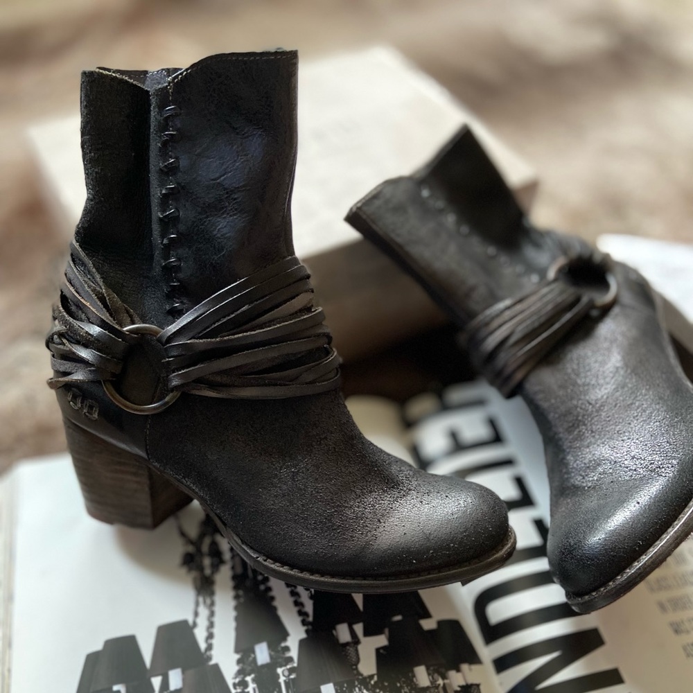 Bed Stu Rea Leather O-Ring Moto Boot